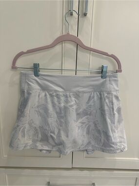 lululemon Light Gray Athletic Skort with Built-In Shorts
